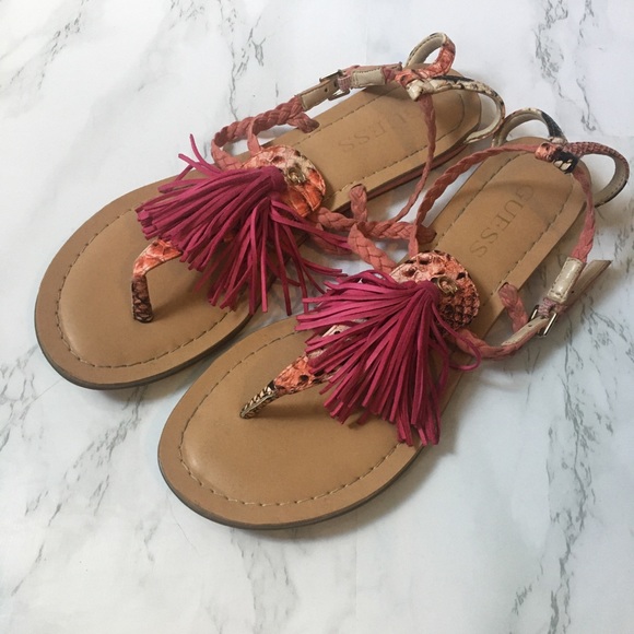 Guess Shoes - GUESS Frannie T-Strap Sandals